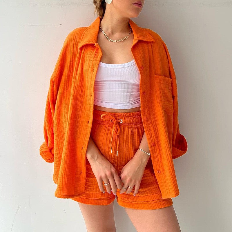 Ensemble Deux Pièces – Chemise Oversize & Short