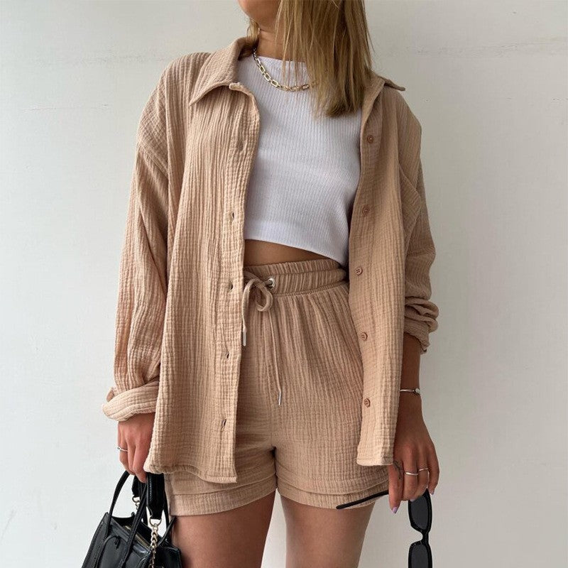 Ensemble Deux Pièces – Chemise Oversize & Short