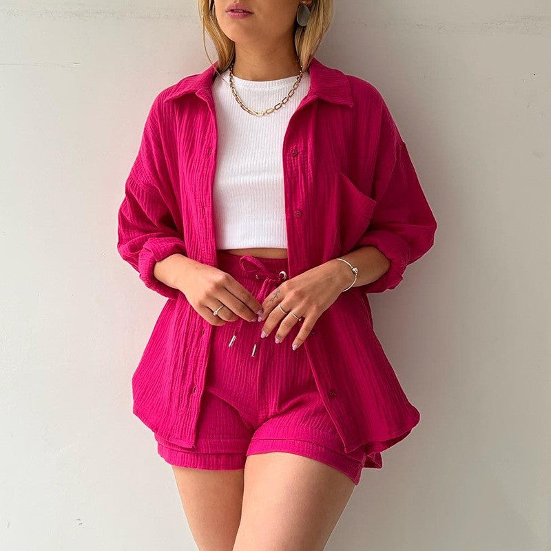 Ensemble Deux Pièces – Chemise Oversize & Short