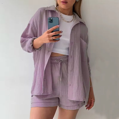 Ensemble Deux Pièces – Chemise Oversize & Short